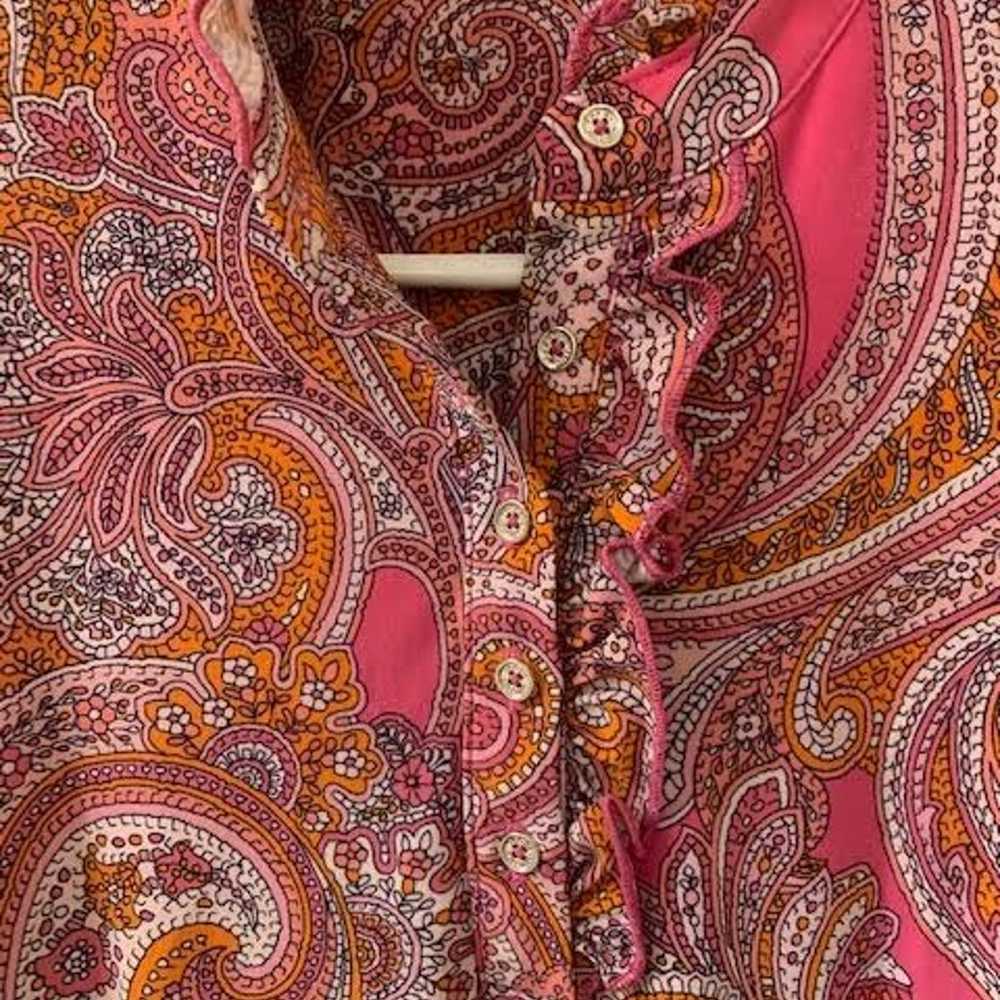 Tommy Hilfiger Pink Paisley Mini Dress: Size Medi… - image 4