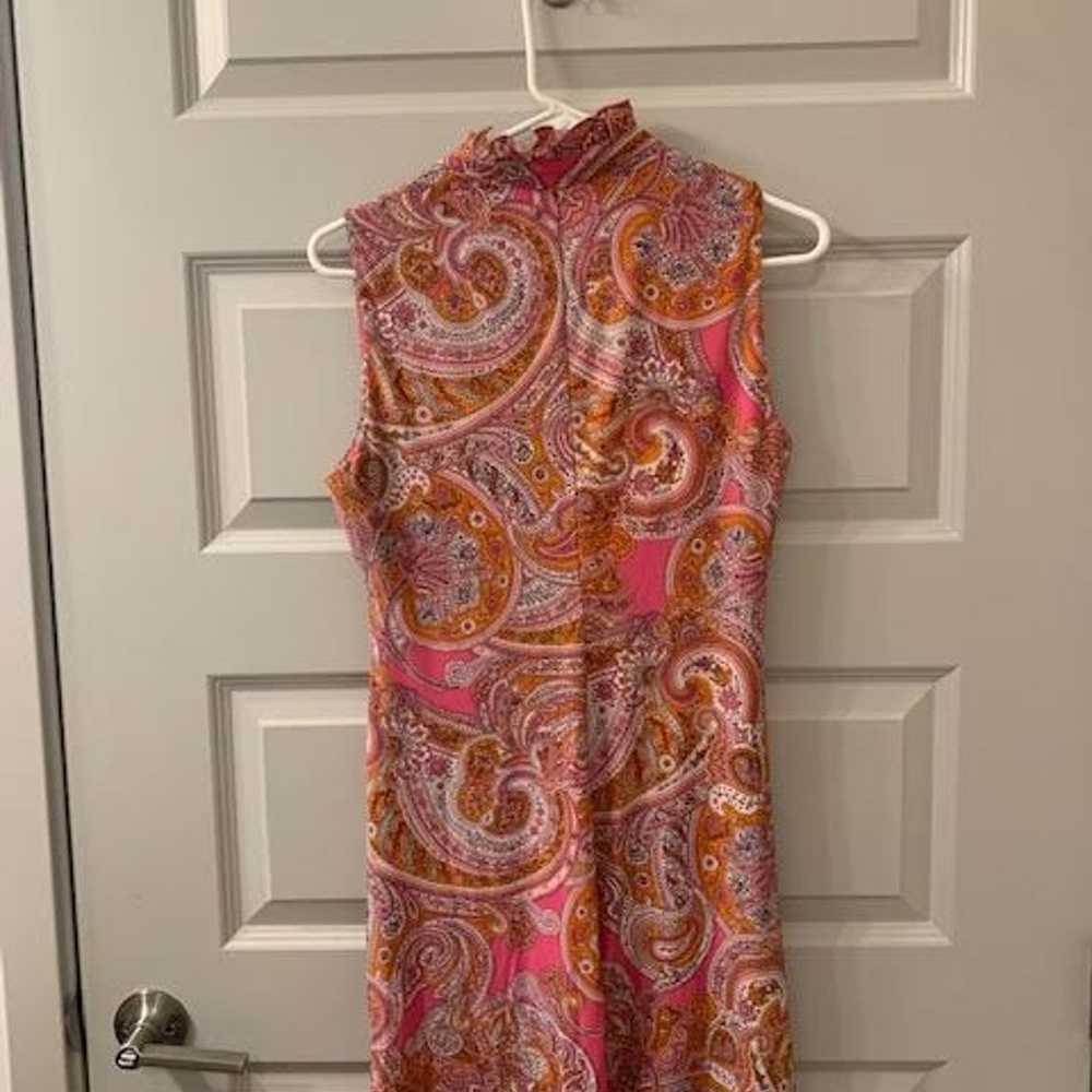 Tommy Hilfiger Pink Paisley Mini Dress: Size Medi… - image 5