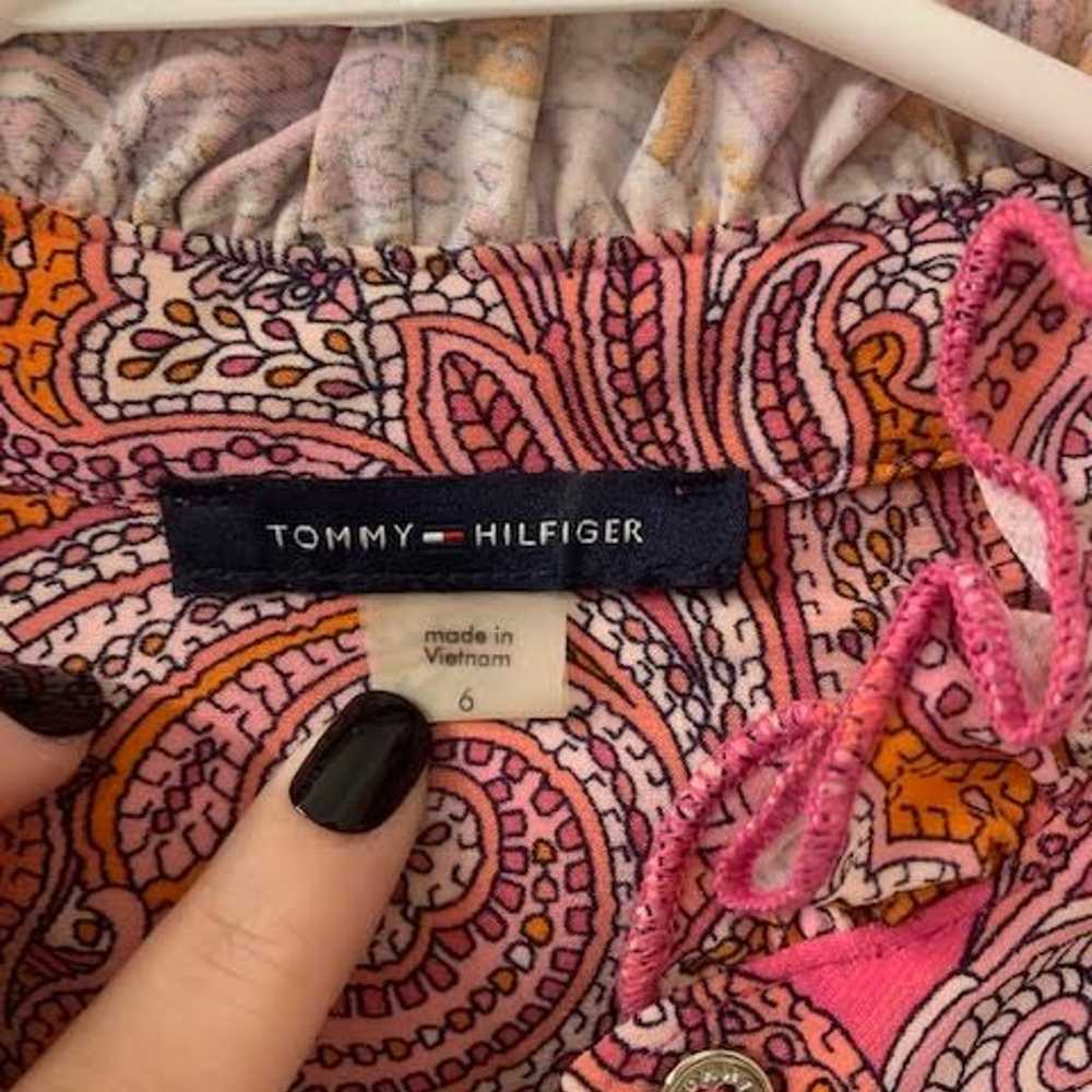 Tommy Hilfiger Pink Paisley Mini Dress: Size Medi… - image 6