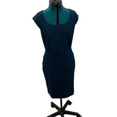 Ann Taylor dark teal work dress