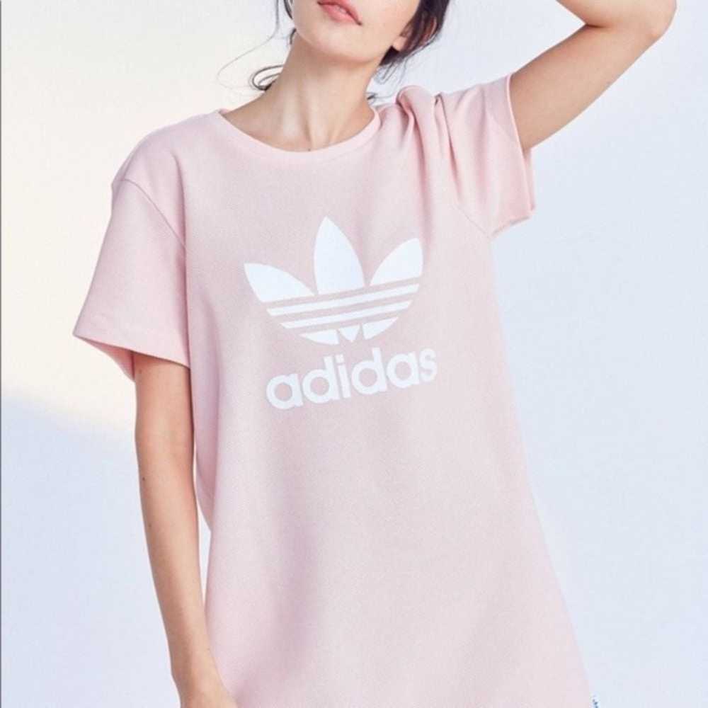 Adidas Originals Trefoil Tee Dress (Icy Pink) - image 2