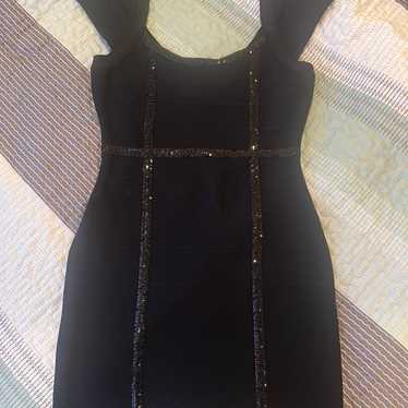 Guess bodycon black dress