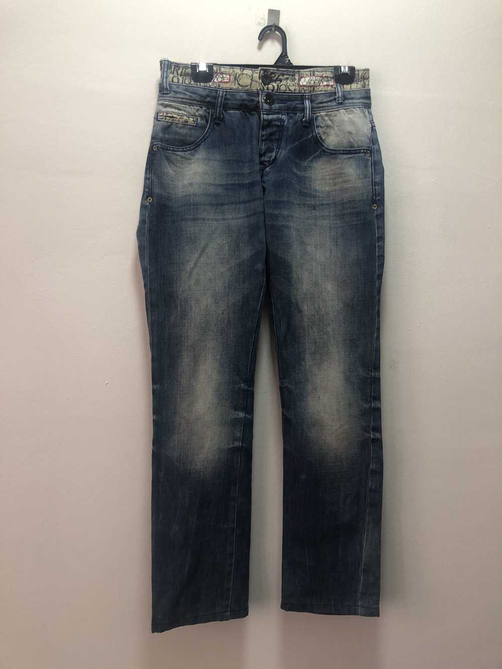 DESIGUAL Denim Pants Reconstruction Regular Fit T… - image 1