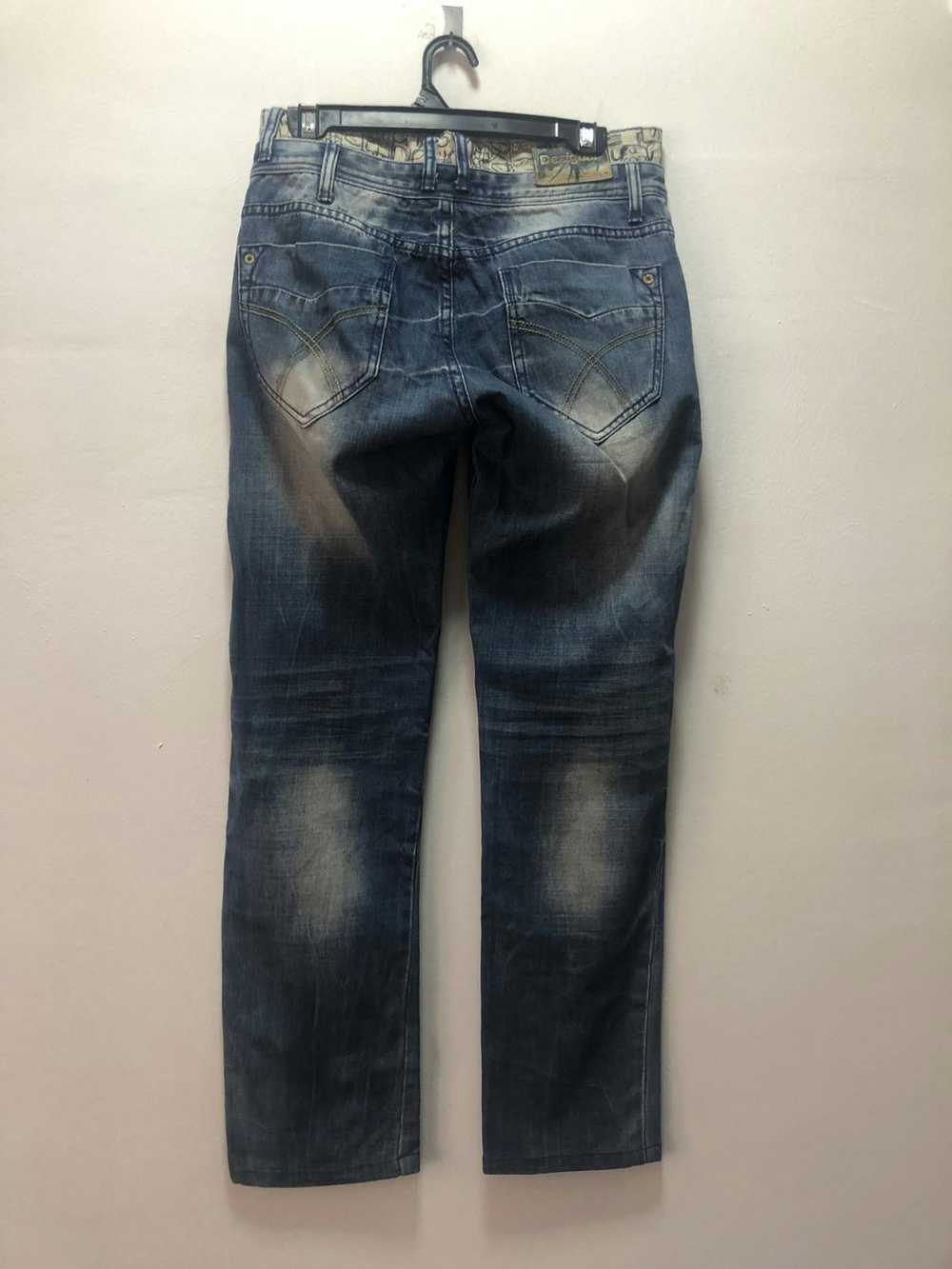 DESIGUAL Denim Pants Reconstruction Regular Fit T… - image 2