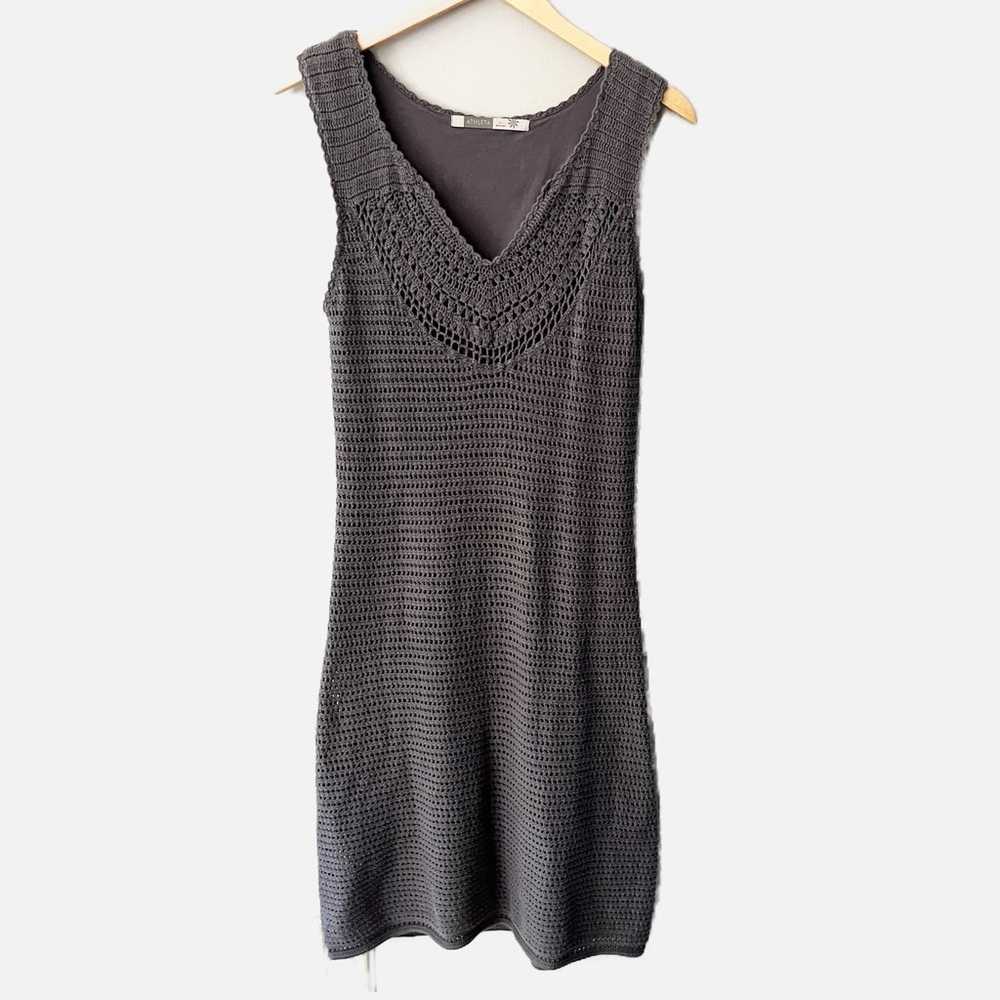 Athleta Crochet Dress Brown Boho Resortwear Summe… - image 1