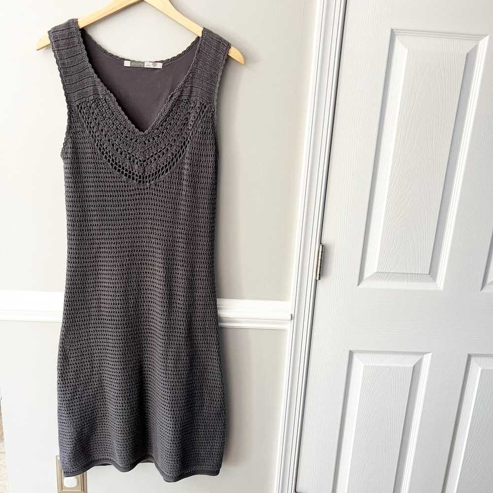 Athleta Crochet Dress Brown Boho Resortwear Summe… - image 2