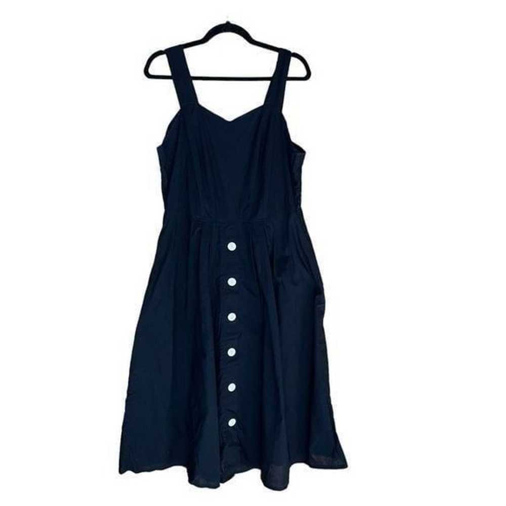 Vintage Cotton Sundress Sweatheart Neckline - image 1