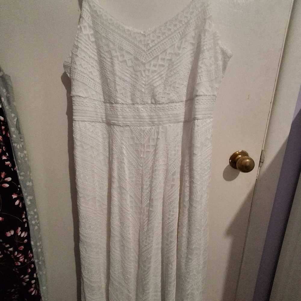 Torrid Size 2 white lace dress - image 3