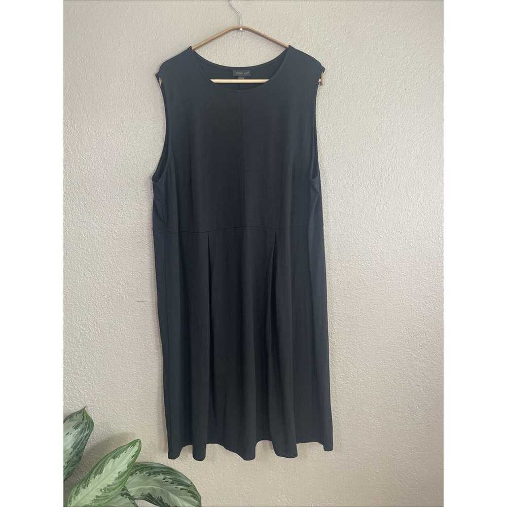 J. Jill Dress Women's 2X Black Sleeveless Shift W… - image 1