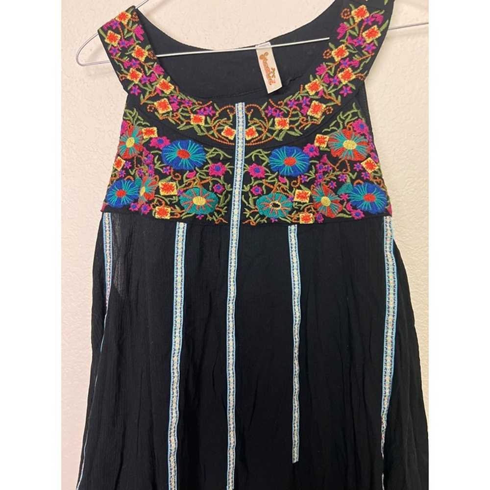 Shoreline 2XL Embroidered Dress Boho Floral Stunn… - image 4