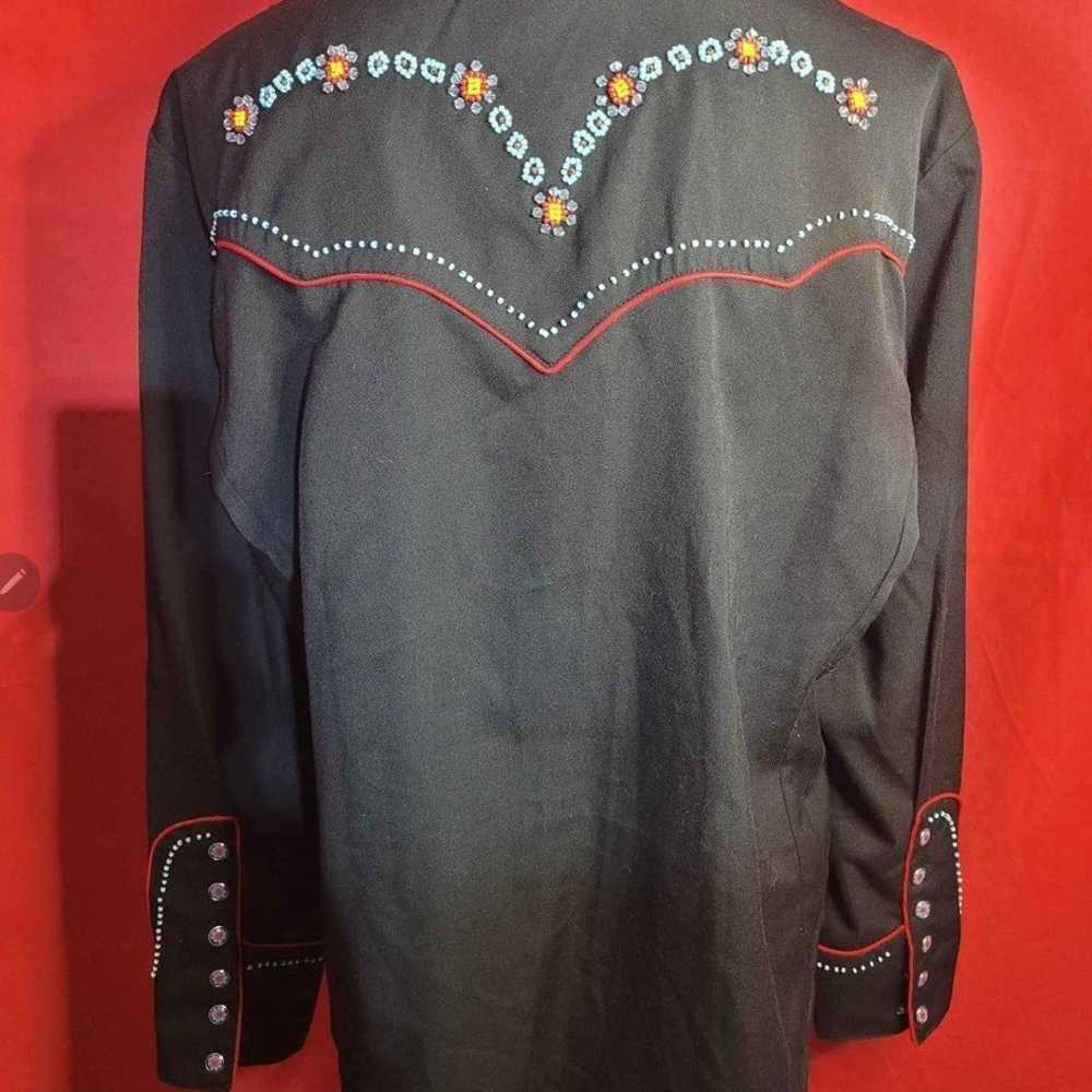 Vintage Scully beaded western dressage shirt, wom… - image 2