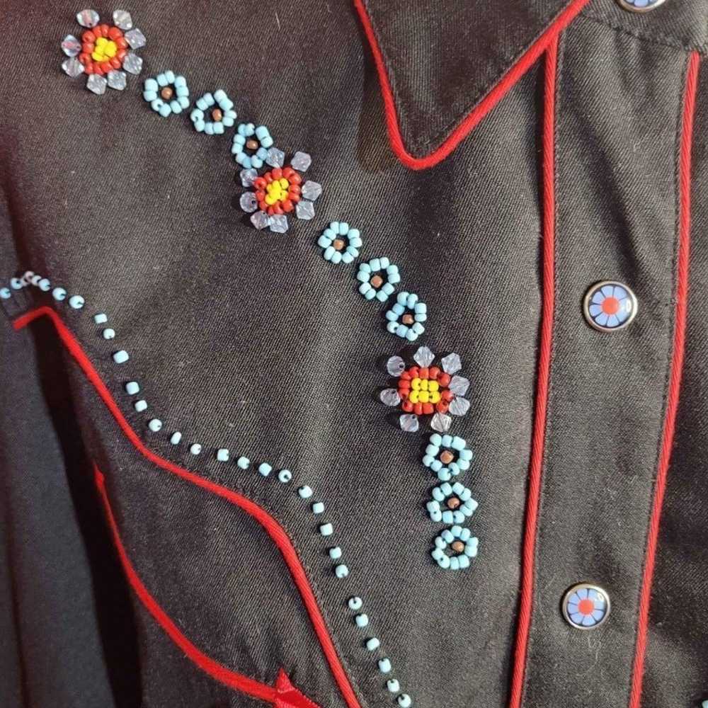 Vintage Scully beaded western dressage shirt, wom… - image 3