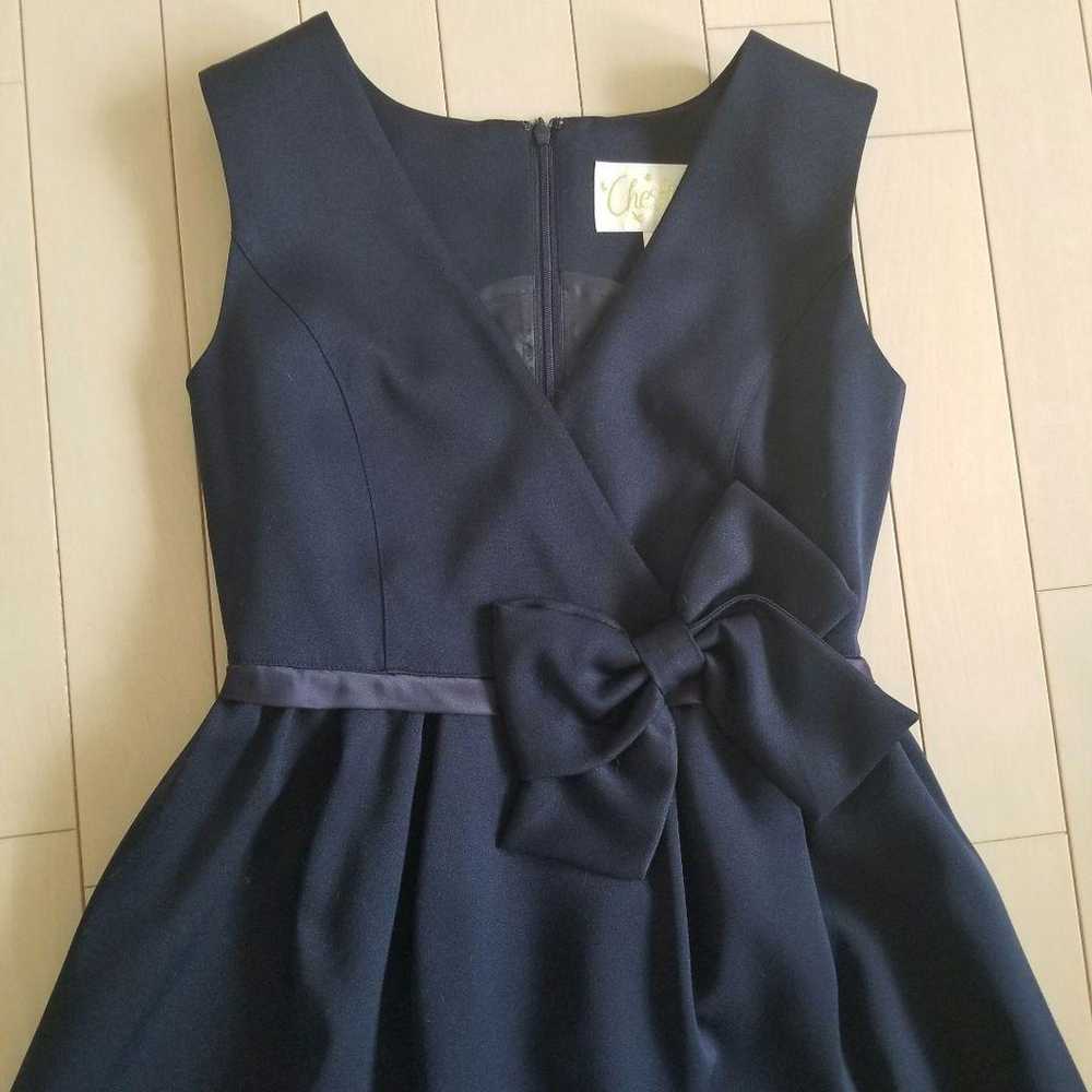 Chesty☆One-piece☆Ribbon☆Navy - image 2