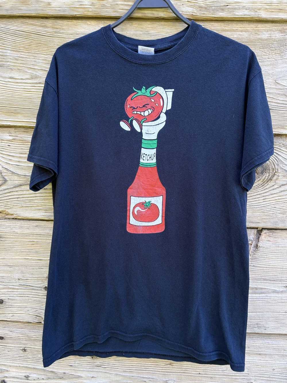 Humor × Vintage 00s Vintage Ketchup Tomato Humor … - image 1