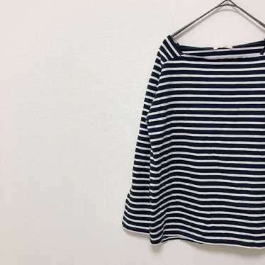 BEAMS HEART Long Sleeve Cut and Sewn Top - Stripe… - image 1