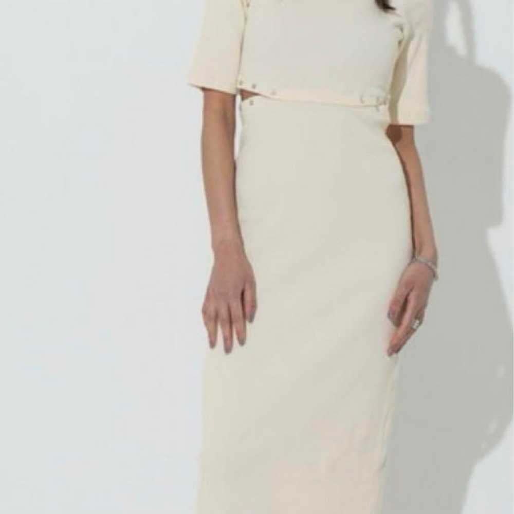 Roger and Raw Cut Design Long Dress - image 4