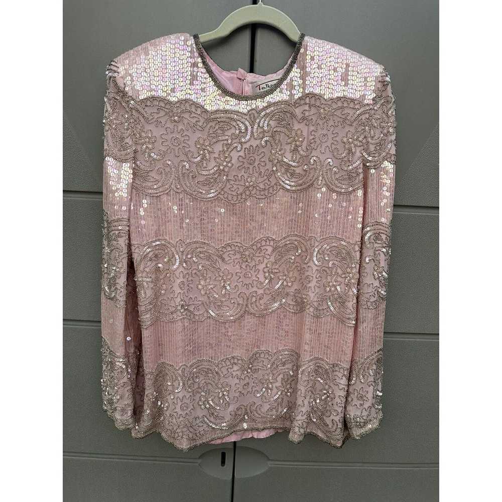 Vintage Talbots Joan Leslie Womens Pink All Over … - image 3