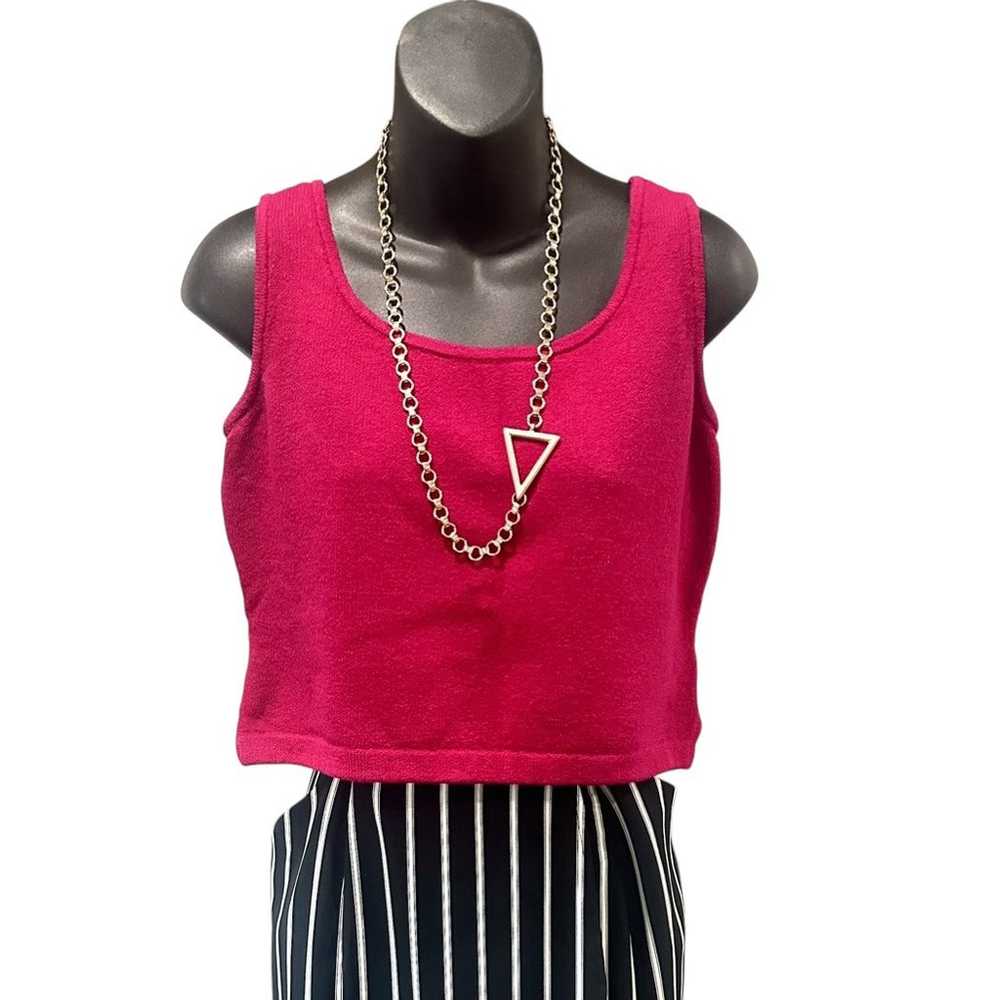 St. John Couture Vintage Crop Sweater Tank - image 1