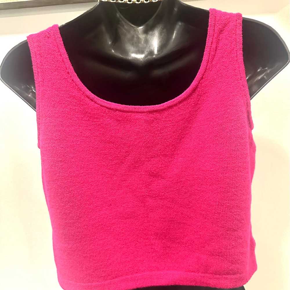 St. John Couture Vintage Crop Sweater Tank - image 6