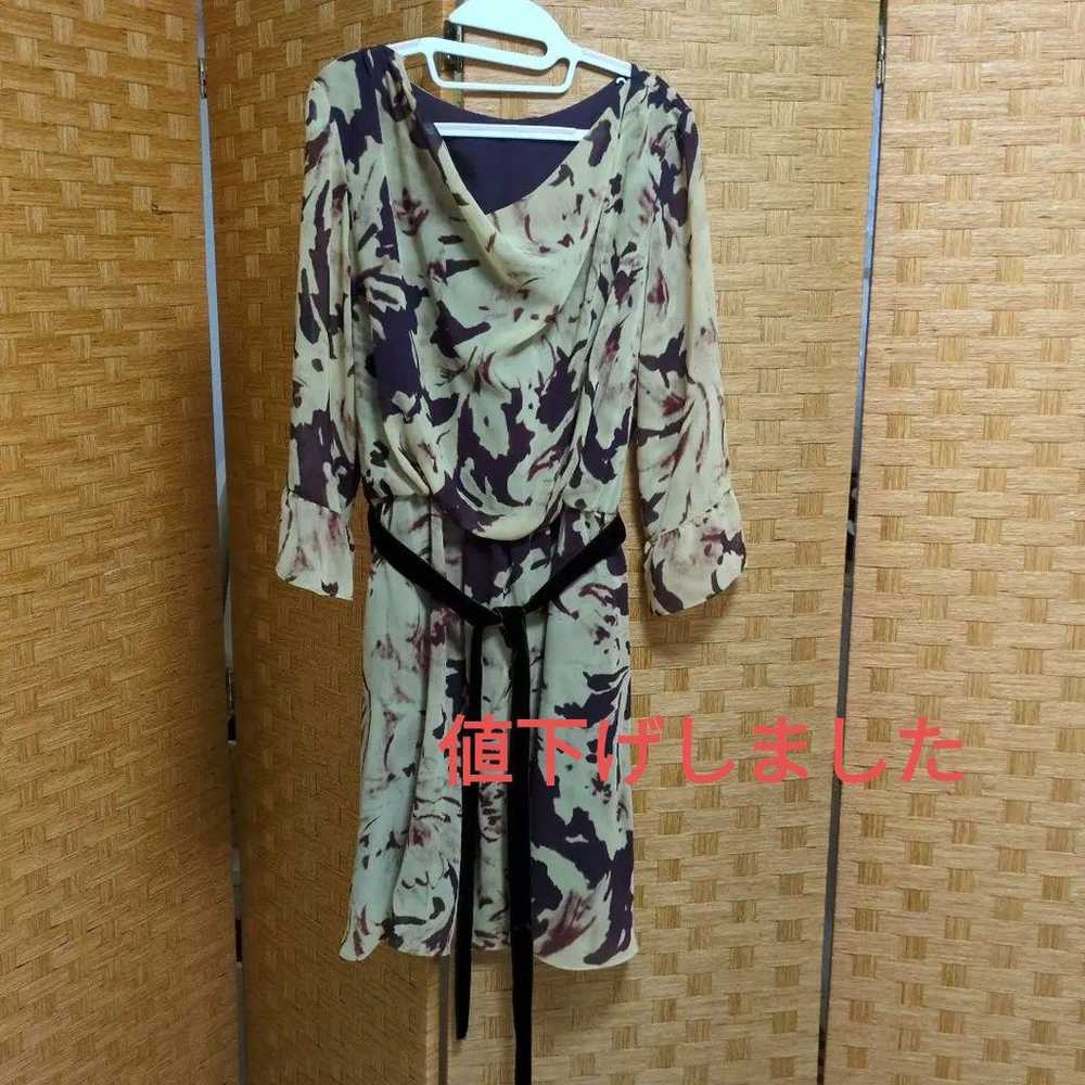 LOUNIE Floral Pattern Long Sleeve Dress Size 40 - image 1