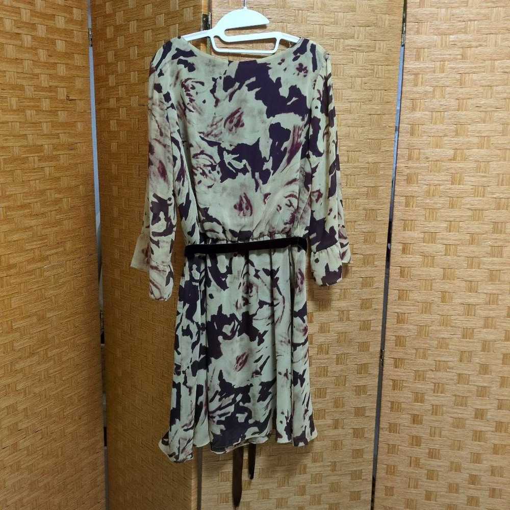 LOUNIE Floral Pattern Long Sleeve Dress Size 40 - image 2