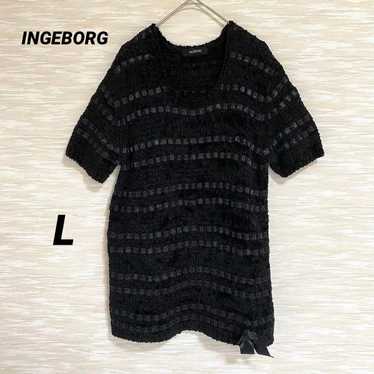 (A0332) 【Excellent condition】 INGEBORG Knit Tunic 