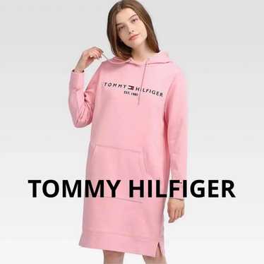 TOMMY HILFIGER Basic Logo Hoodie Dress S