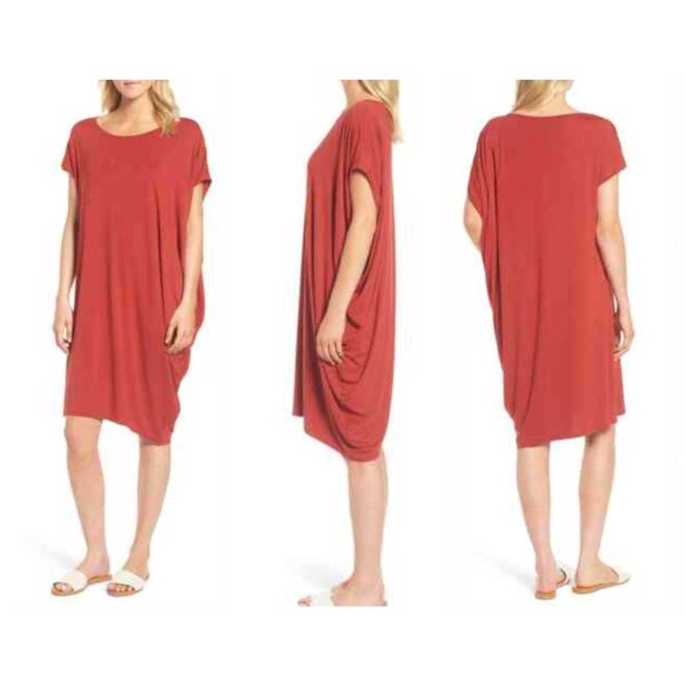 Eileen Fisher Asymmetrical Jersey T Shirt Shift D… - image 1