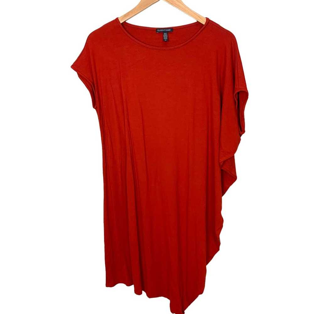 Eileen Fisher Asymmetrical Jersey T Shirt Shift D… - image 2