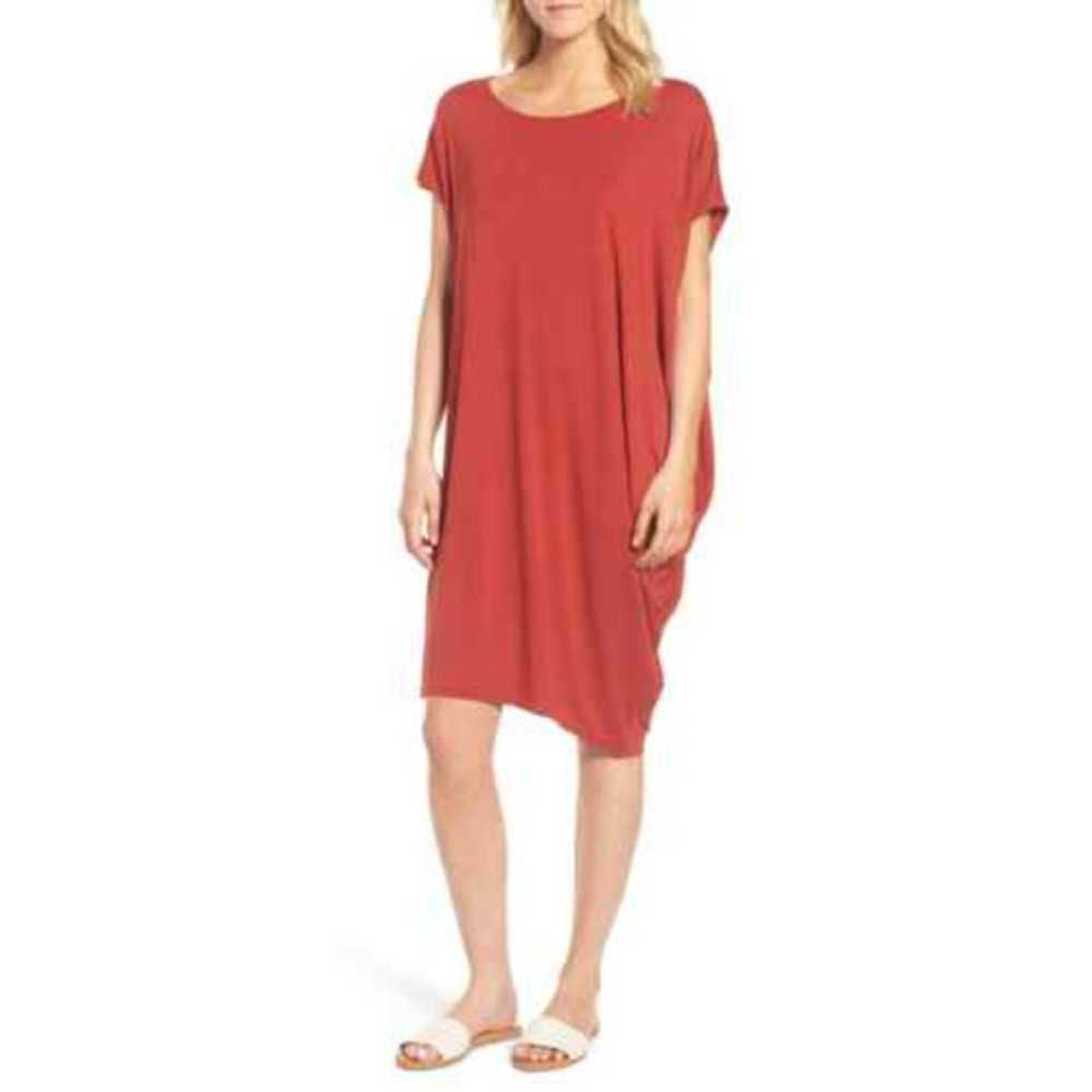 Eileen Fisher Asymmetrical Jersey T Shirt Shift D… - image 5