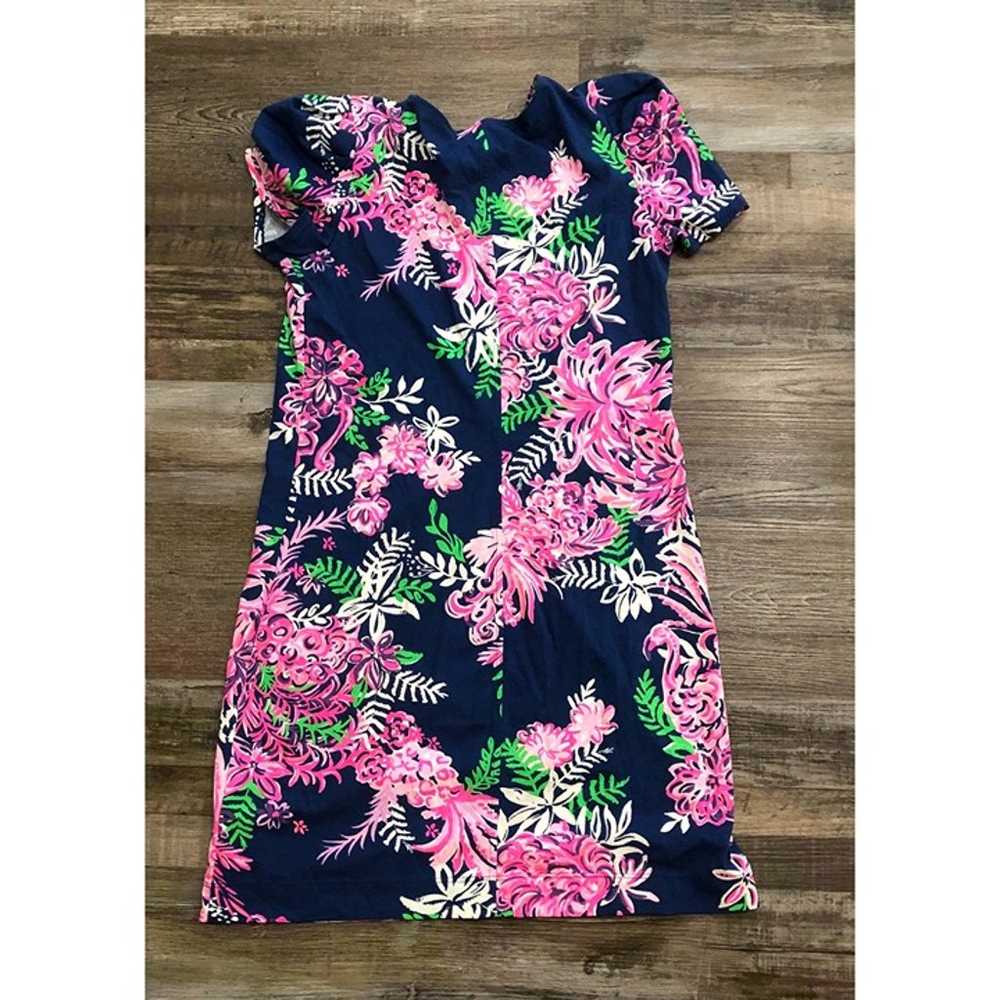 Lilly Pulitzer Size Medium Aleece Dress Navy Blue… - image 3