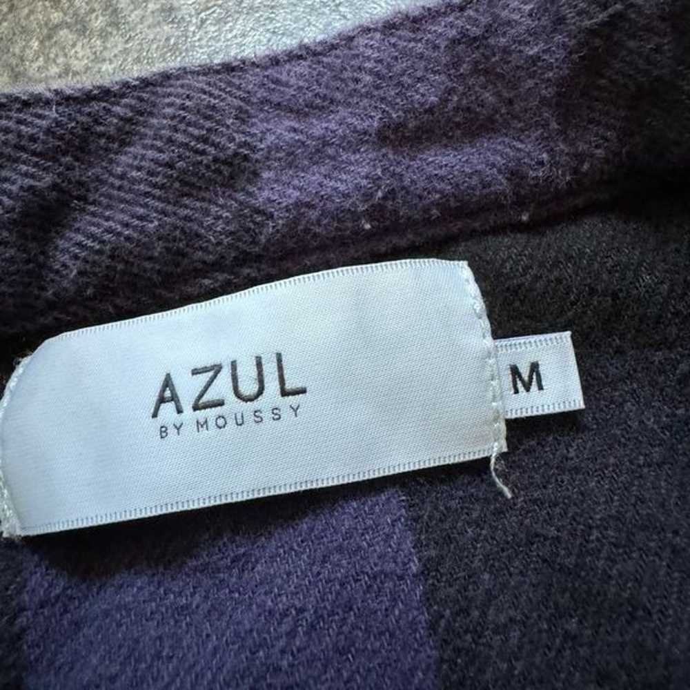 Azul By Moussy Size Medium Purple Button Up Heavy… - image 7