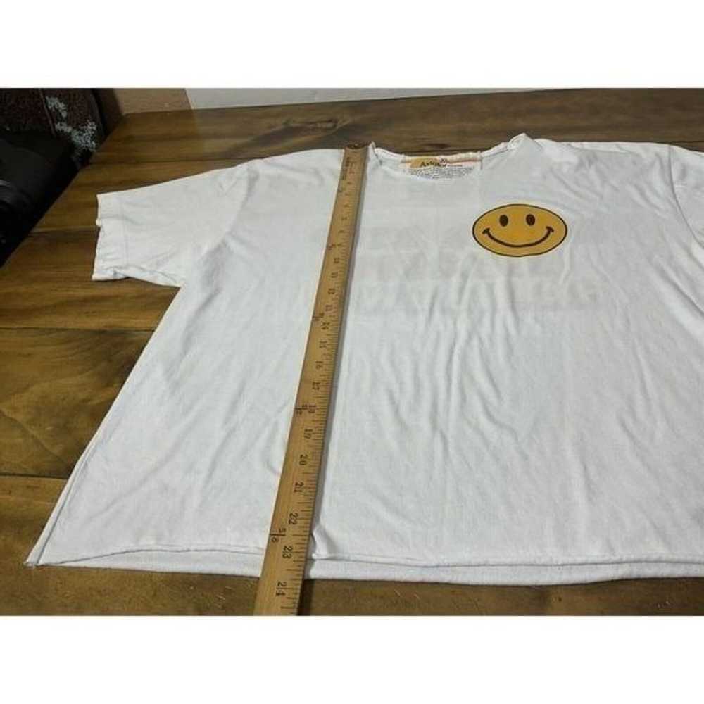 Aviator Nation Smiley Face Crop Top White Shirt W… - image 6