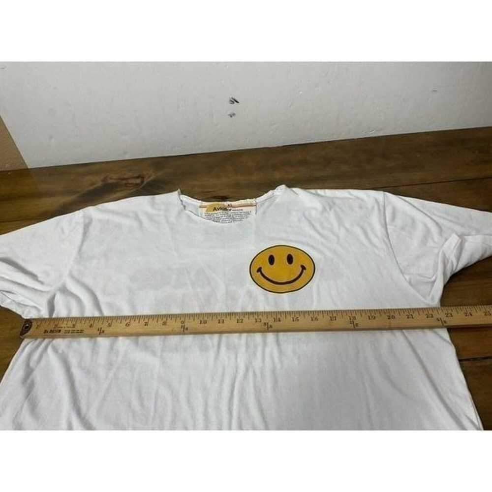 Aviator Nation Smiley Face Crop Top White Shirt W… - image 7