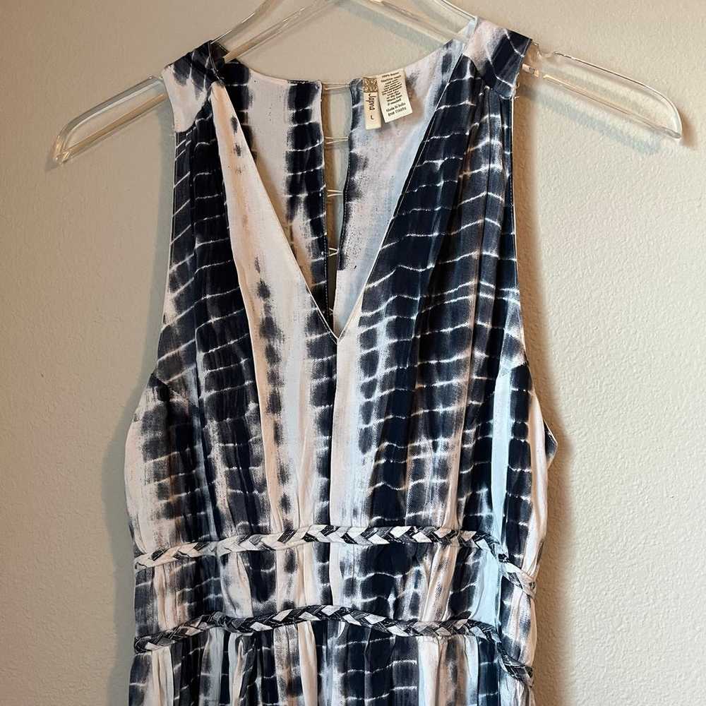 Japna Sleeveless Tie Dye Long Maxi Dress Size Lar… - image 2