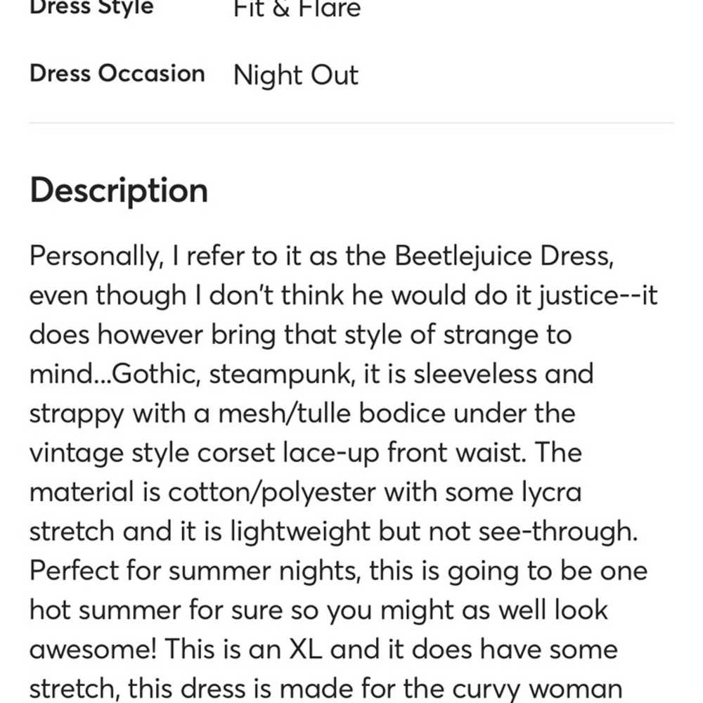 Beetlejuice dress - image 3