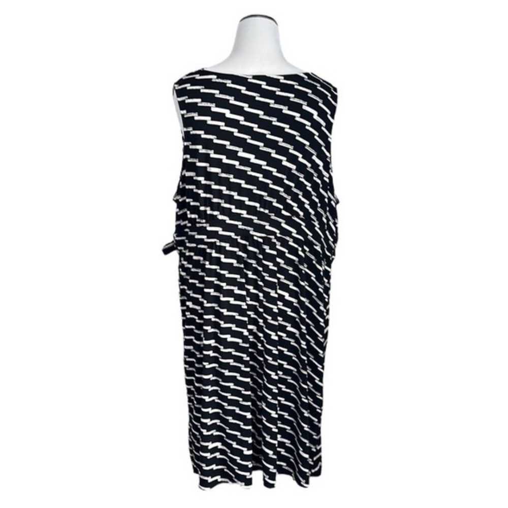 Lane Bryant Women’s Sheath Dress Black White Stre… - image 2