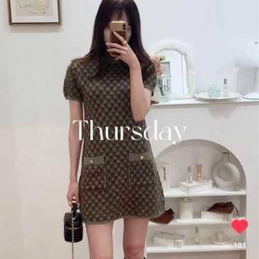 ZARA Knit Dress, Short Sleeve Knit, Checkered Dres