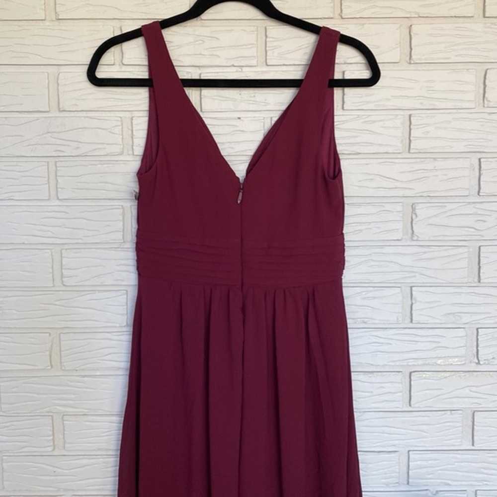 Lulus Burgundy Deep V Formal Black Tie Gown Bride… - image 3