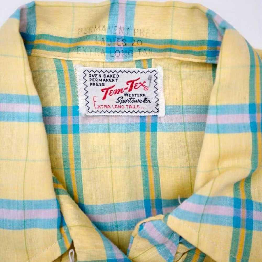 Vintage Tem-Tex Cowboy Western Wear Shirt - image 4