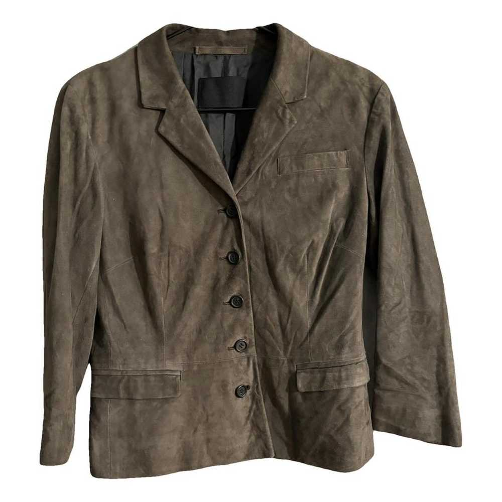 Prada Leather blazer - image 1