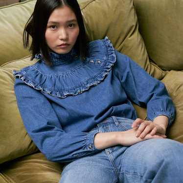 Seventy + Mochi Victoria Denim Blouse *Washed Indi