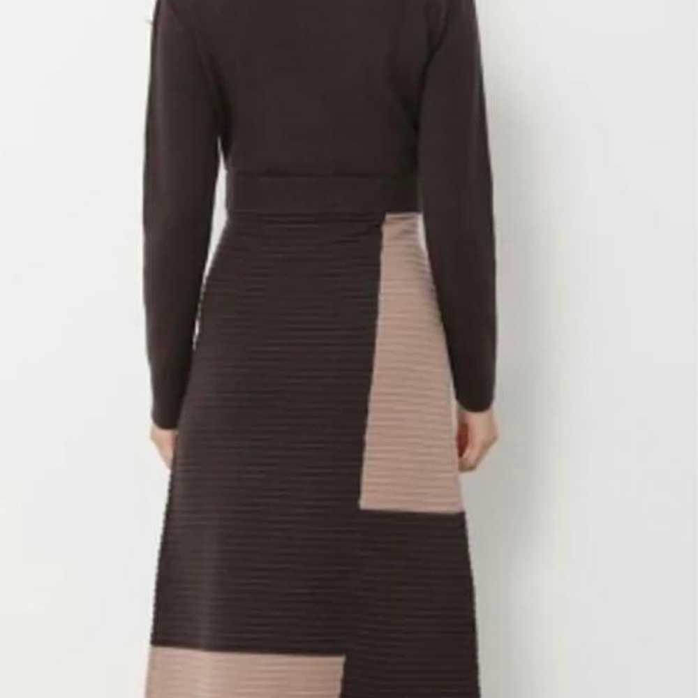 Rienda Knit Dress Bi-color Textured Variation Bro… - image 3