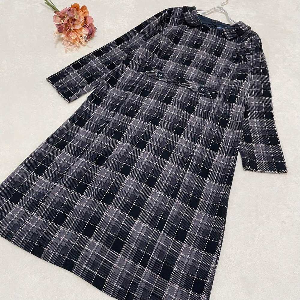 PART2 By Junko Shimada ♡ Checked Dress Size 11 Bl… - image 3