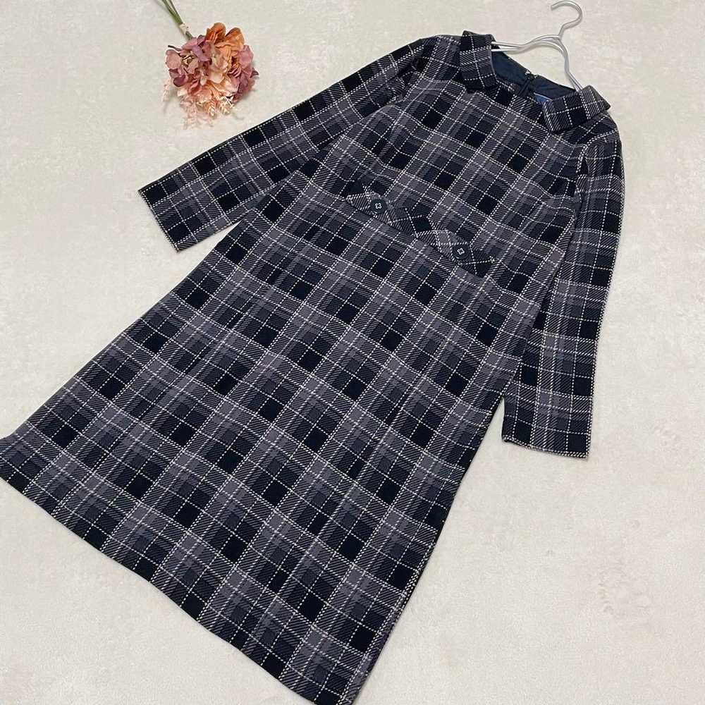 PART2 By Junko Shimada ♡ Checked Dress Size 11 Bl… - image 5