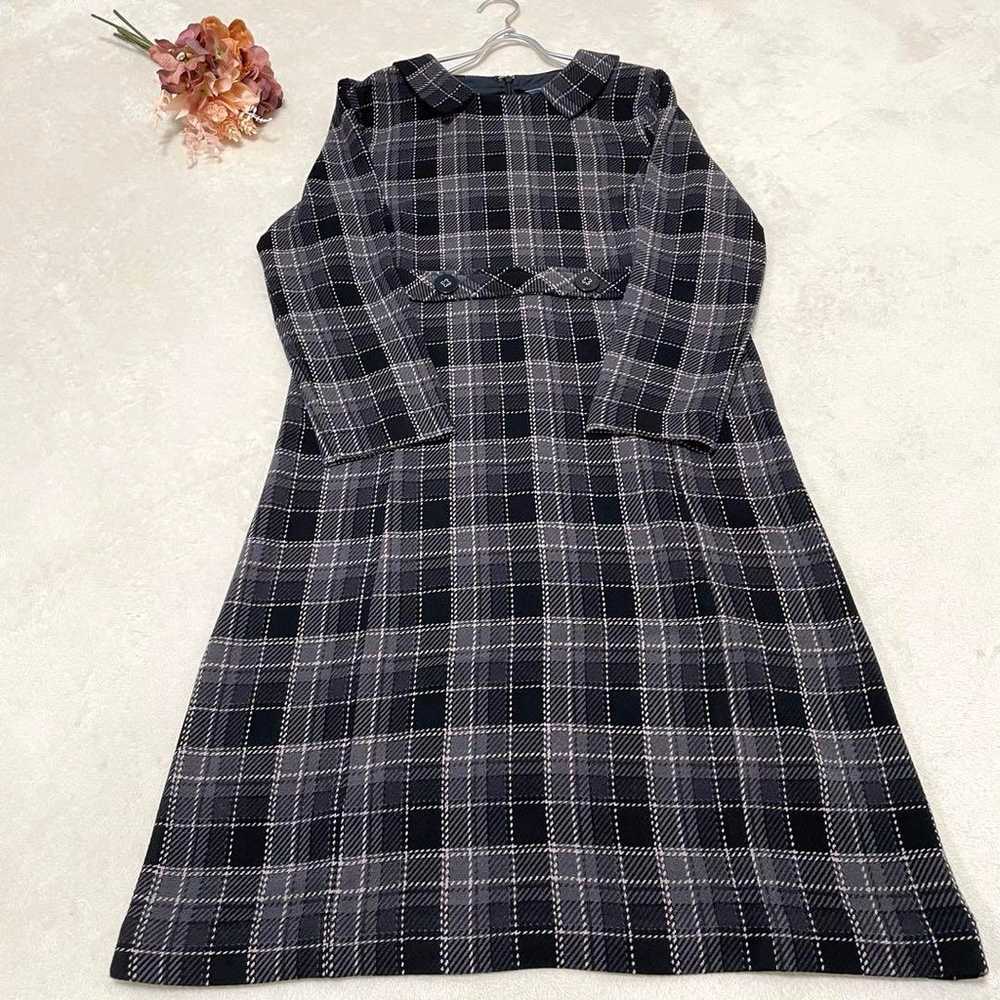 PART2 By Junko Shimada ♡ Checked Dress Size 11 Bl… - image 8