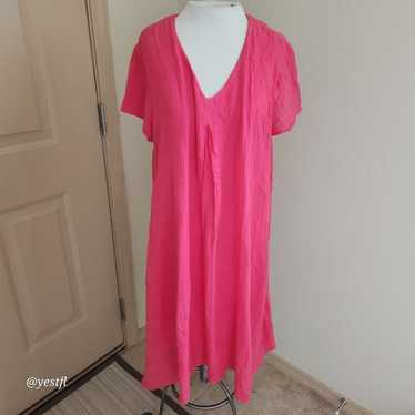 Soft Surroundings midi Dress L Pink - image 1