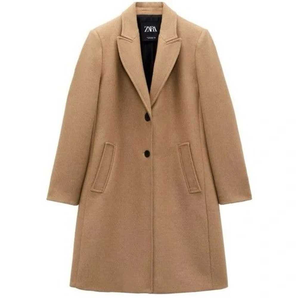 Zara Zara | Men’s Italian Wool Blend Coat Camel |… - image 1