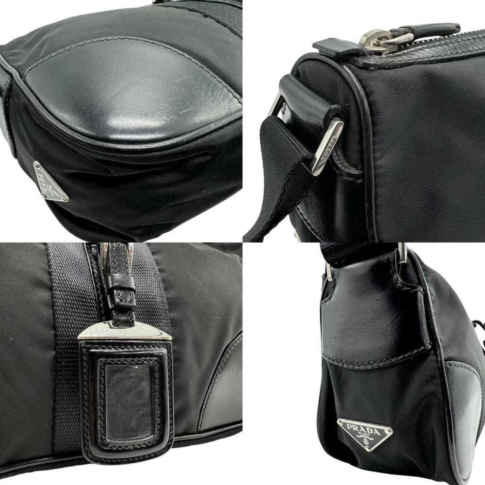 Prada PRADA Shoulder Bag Nylon Leather Black Men … - image 4