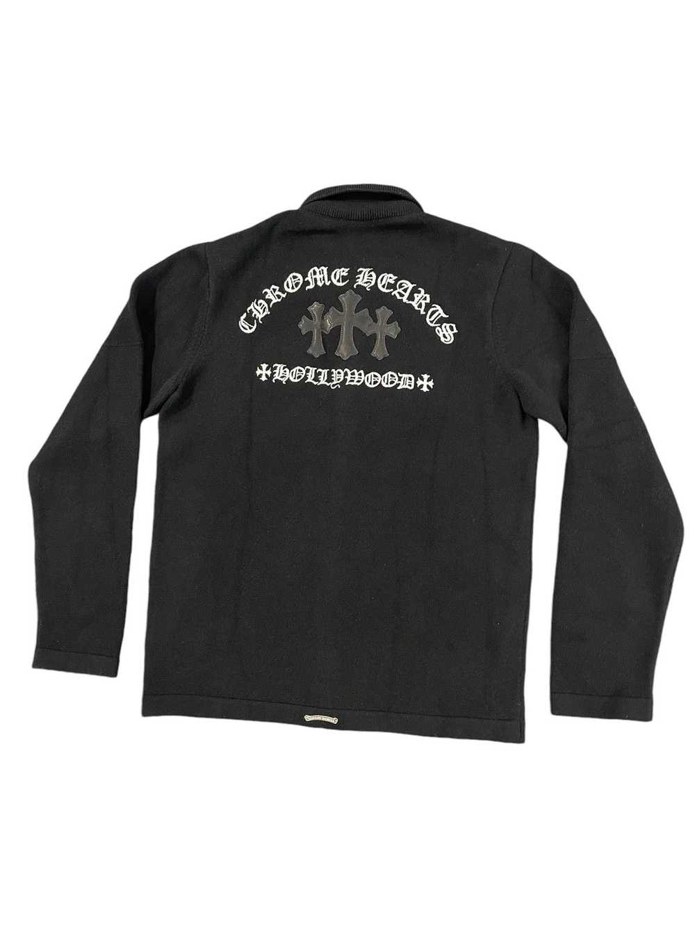 Chrome Hearts Black Cashmere & Cross Patch Embroi… - image 6